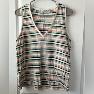 Madewell striped tank top